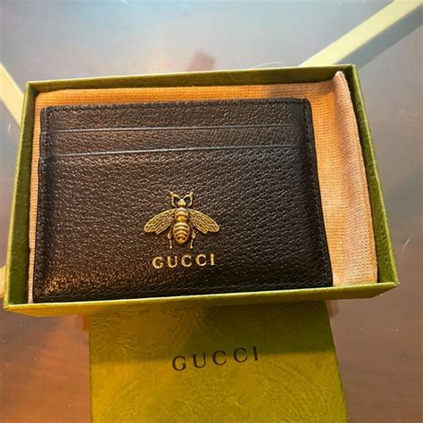 Gucci Animalier Leather Card Case 